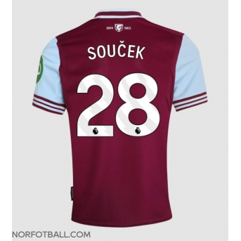 Billige Fotballdrakt West Ham United Tomas Soucek #28 Replika Hjemmedrakt 2024-25 Kortermet